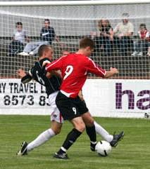 Simon Martin on the attack