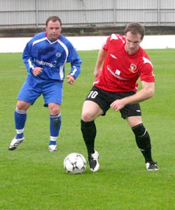 Kieran Knight on the ball
