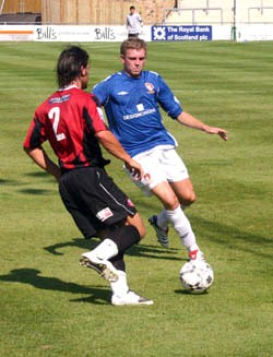 Will Hendry closes down Jay Conroy