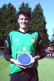 Vice-captain Kevin Davies with the Shield