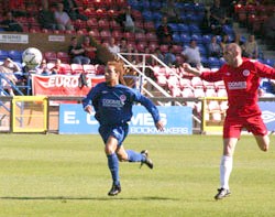Miles Jones gives chase