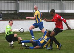 Josh Scott denied by keeper Kitteridge