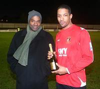 Josh Scott receives his C.T.S.Air Conditioning MotM award